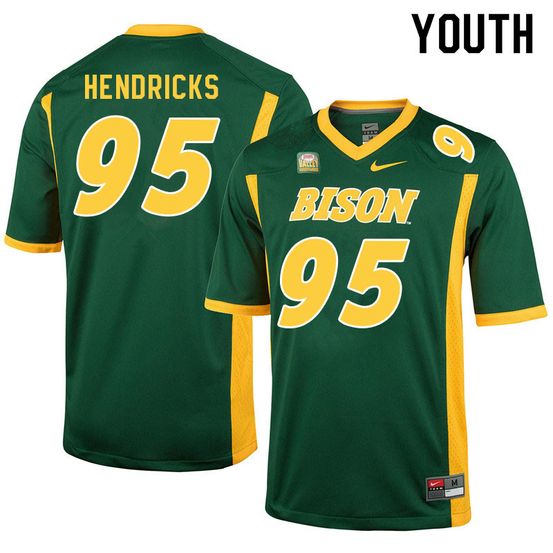 Youth #95 Dylan Hendricks North Dakota State Bison College Football Jerseys Sale-Green